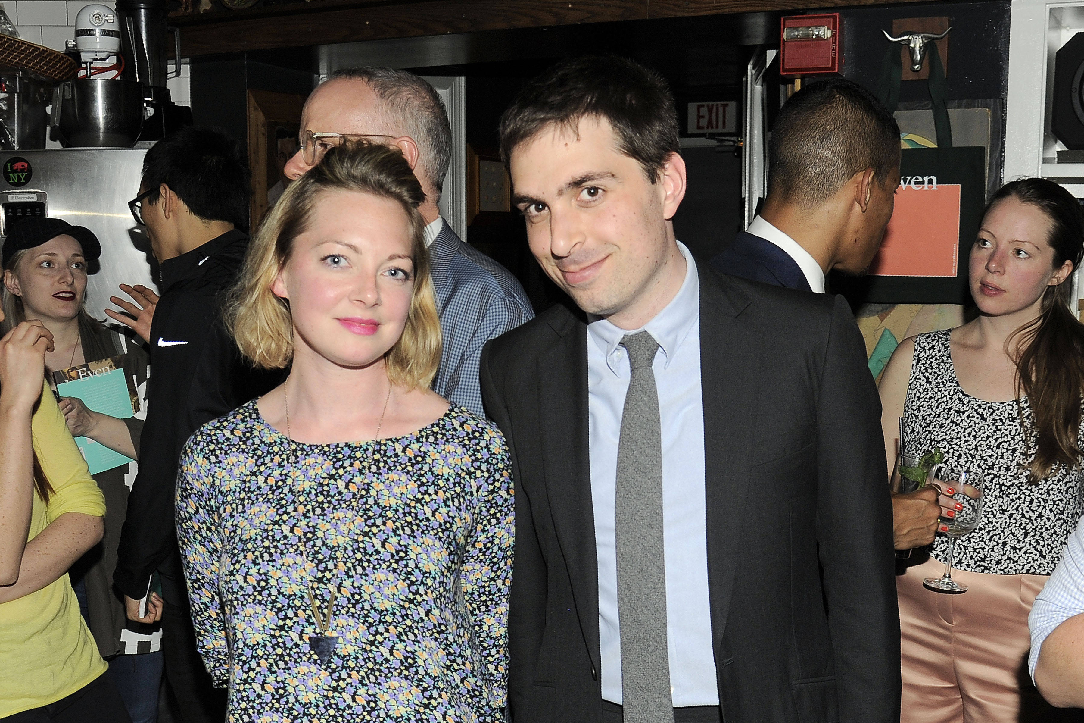 Laura McLean-Ferris with art critic Jason Farago. Photo Nicholas Hunt ©Patrick McMullan