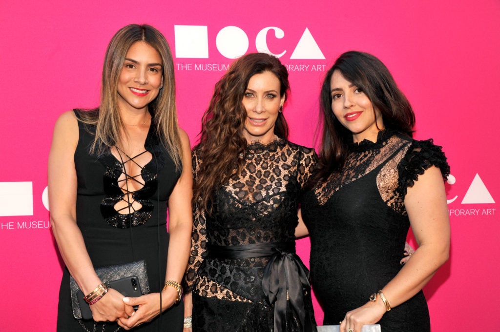 Alana Sands, Sydney Holland, and Raini Williams at the MOCA Gala 2017 honoring Jeff Koons at the Geffen Contemporary at MOCA on April 29, 2017 in Los Angeles, California. Courtesy of John Sciulli/Getty Images for MOCA.