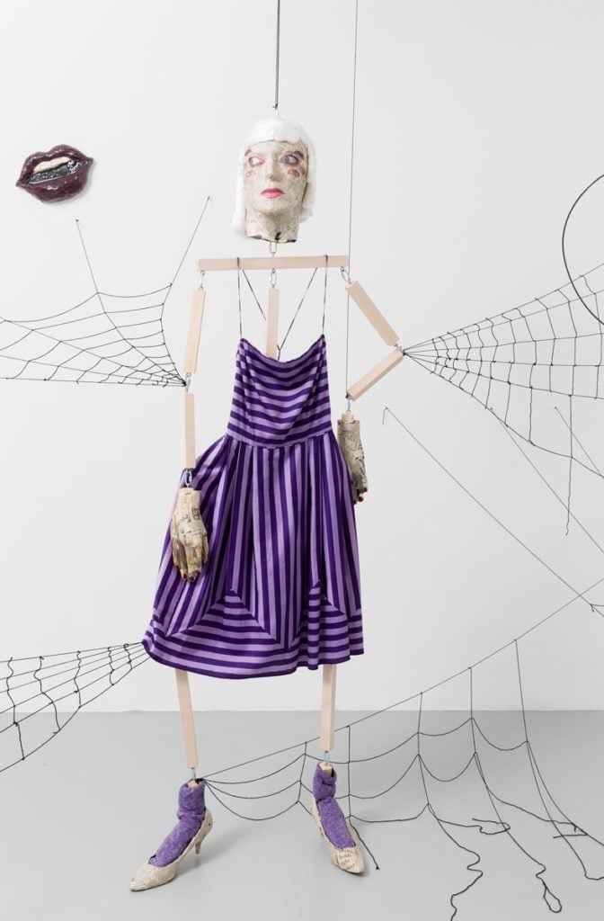 Liz Craft, Spider Woman Purple Dress (2015). Courtesy the artist and Jenny's, Los Angeles.