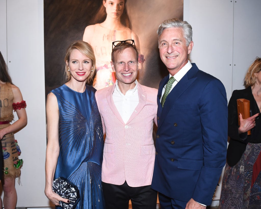 Naomi Watts, Will Cotton, and David Kratz at New York Academy of Art’s Tribeca Ball. Courtesy of BFA.