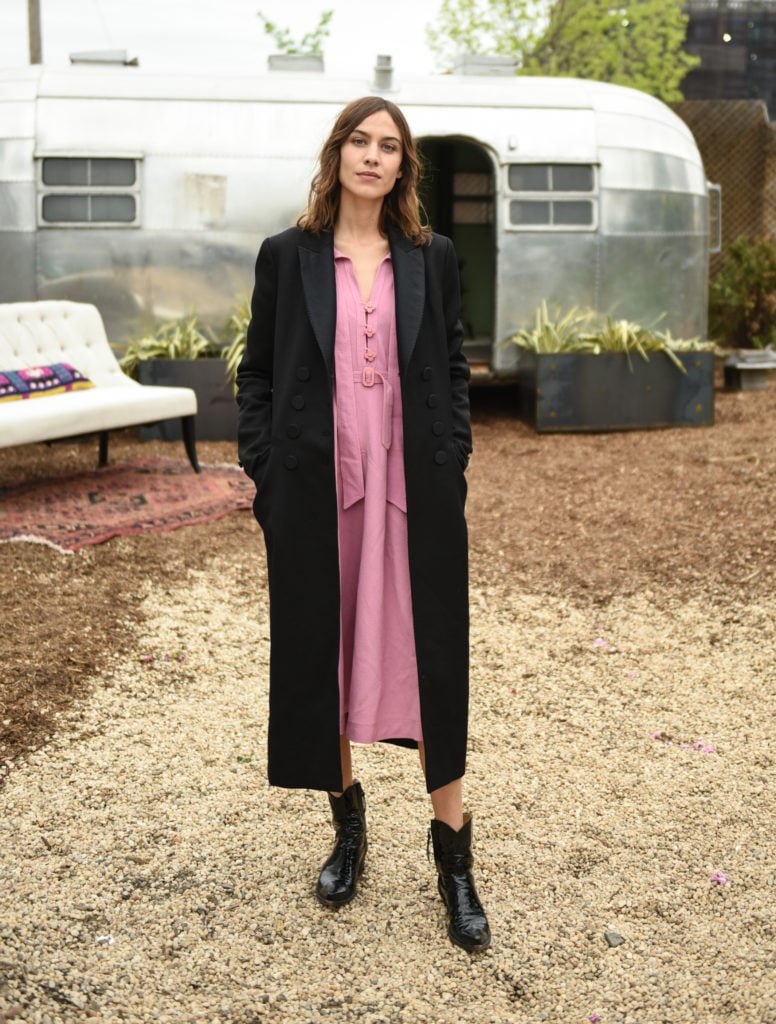Alexa Chung at the Pioneer Works Village Fete. Courtesy of Leandro Justen/BFA.