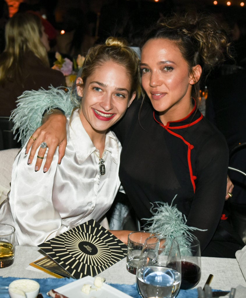 Jemima Kirke and Zoe Buckman at the Pioneer Works Village Fete. Courtesy of Leandro Justen/BFA.