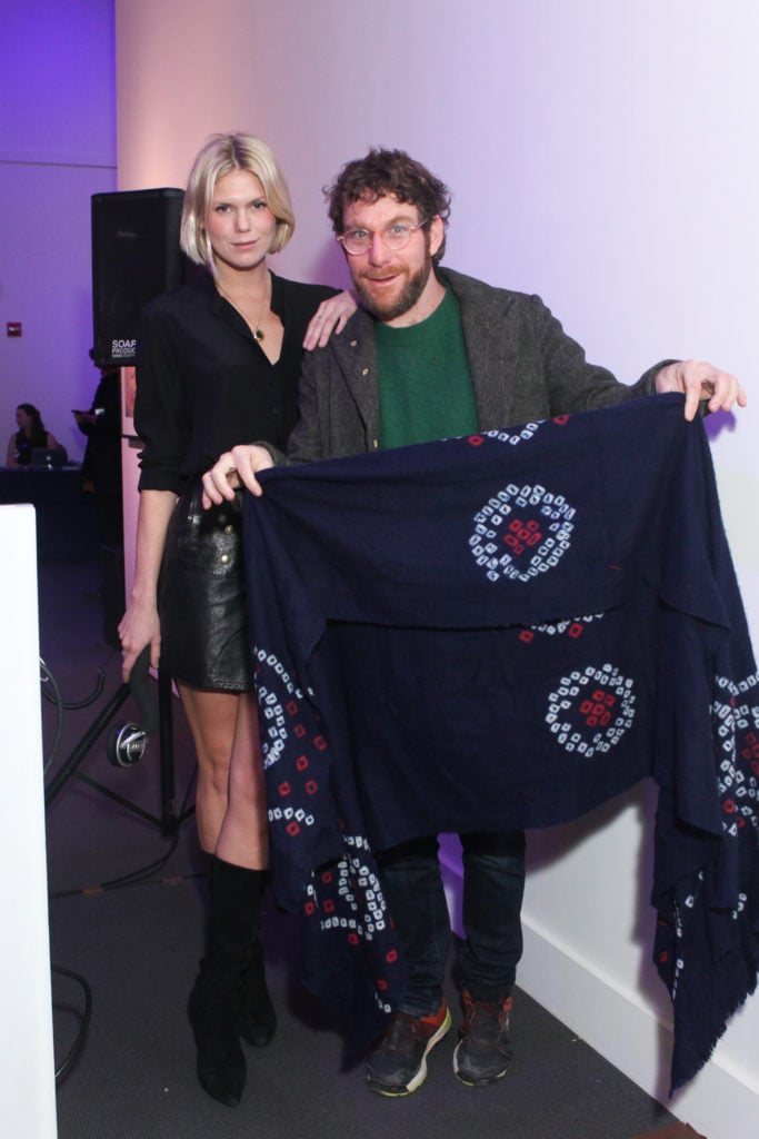Alexandra Richards and Dustin Yellin at the Art for Water to Benefit Waterkeeper Alliance. Courtesy of BFA. 