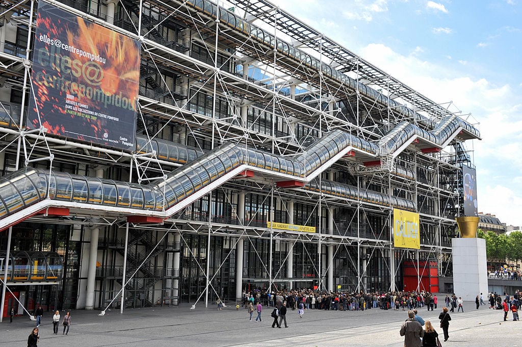 The Pompidou Centre in Paris celebrates its 40th anniversary this year. MIGUEL MEDINA/AFP/Getty Images