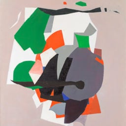 Beatrice Mandelman, Grey Abstract Composition (circa the 1960s). Courtesy of Rosenberg & Co.