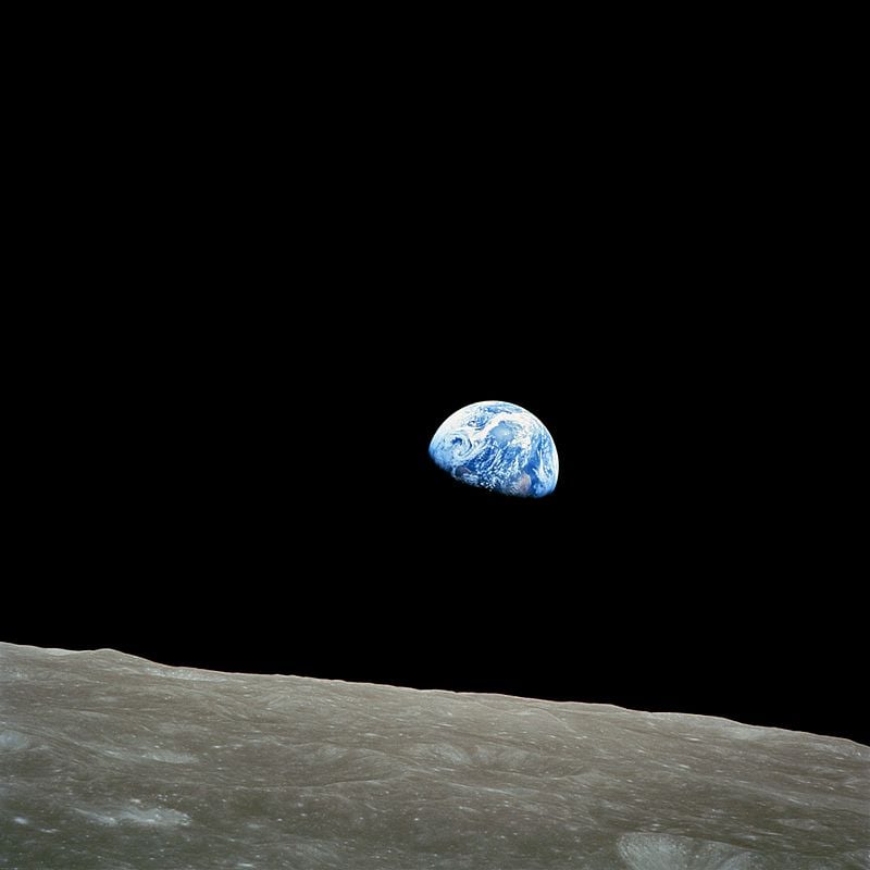William Anders for NASA, <em>Earthrise</em>. Courtesy of NASA. 