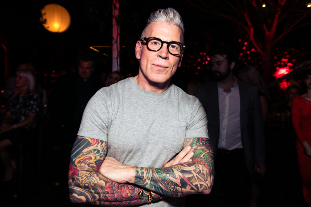 Nick Wooster at the Dallas Eye Ball. Courtesy of the Yesi Fortuna for Sukilynn, 2017.