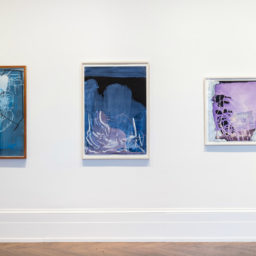 "Sigmar Polke: Pour Paintings on Paper" at Michael Werner, installation view. Courtesy Michael Werner