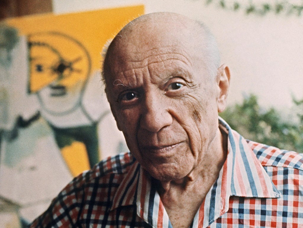 Spanish painter Pablo Picasso in Mougins, France, in 1971. A new major project 'Picasso Mediterranean' focuses on the artist's relationship to the sea. Photo read RALPH GATTI/AFP/Getty Images.