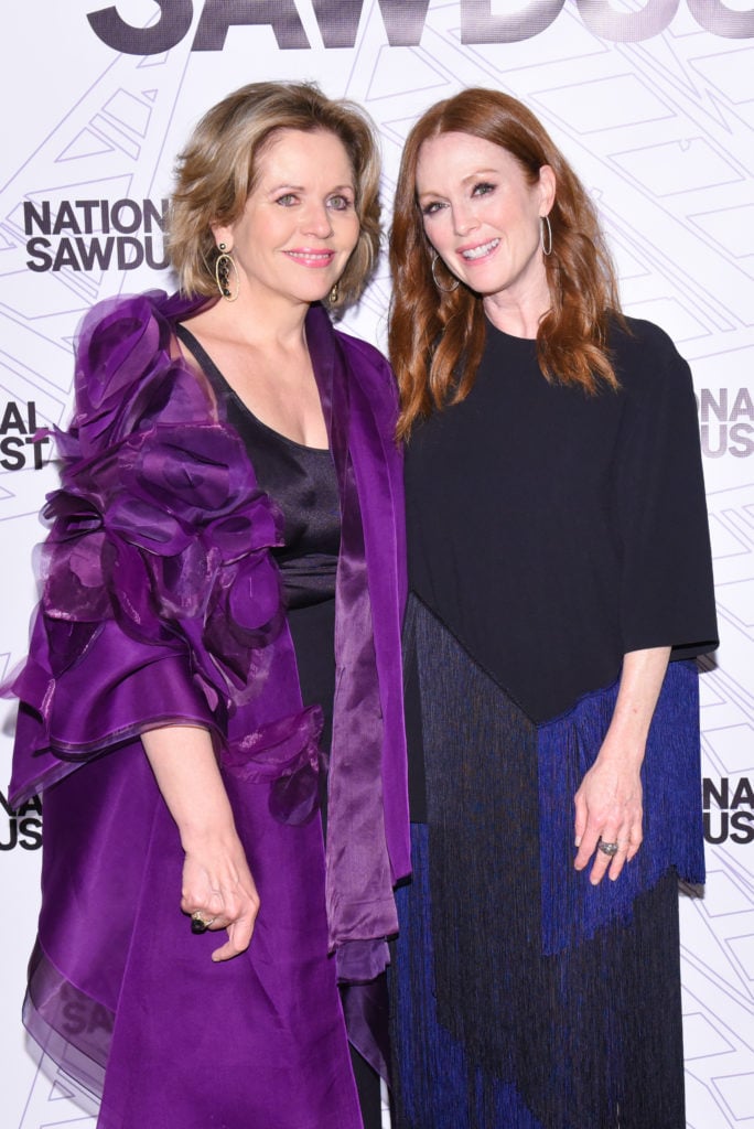 Renee Fleming and Julianne Moore at the National Sawdust gala. Courtesy of Zach Hilty/BFA.