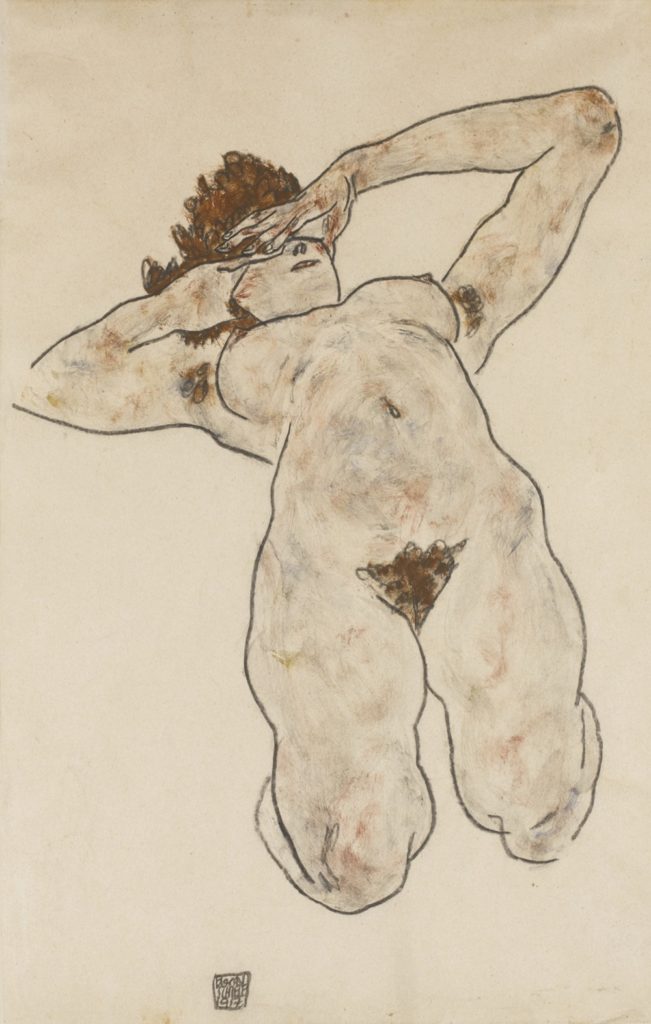 Egon Schiele, <i>Akt (Nude)</i> (1917). Courtesy Sotheby's.