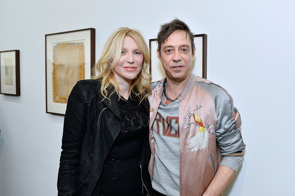 Courtney Love and Jamie Hince attend UTA Artist Space: Jake and Dinos Chapman Opening 2017 at UTA Theater. (Photo by Stefanie Keenan/Getty Images for United Talent Agency)