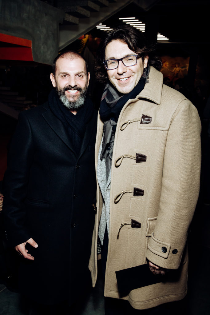 Ugo Rondinone and Andrey Malakhov at the opening of the Garage Triennial of Russian Contemporary Art. Courtesy of the Garage Museum.