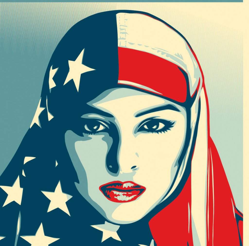 A poster from the We the People series by Shepard Fairey. Courtesy Obey Giant.