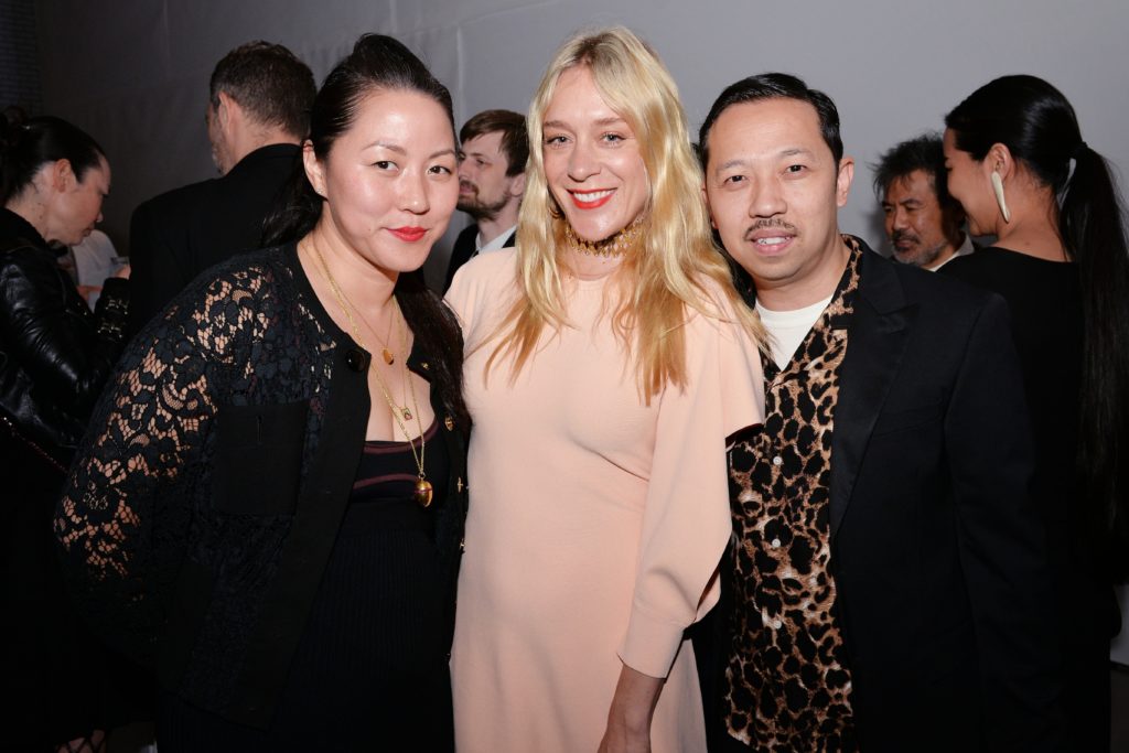 Carol Lim, Chloe Sevigny, and Humberto Leon at the Creative Time Gala. Courtesy of BFA.