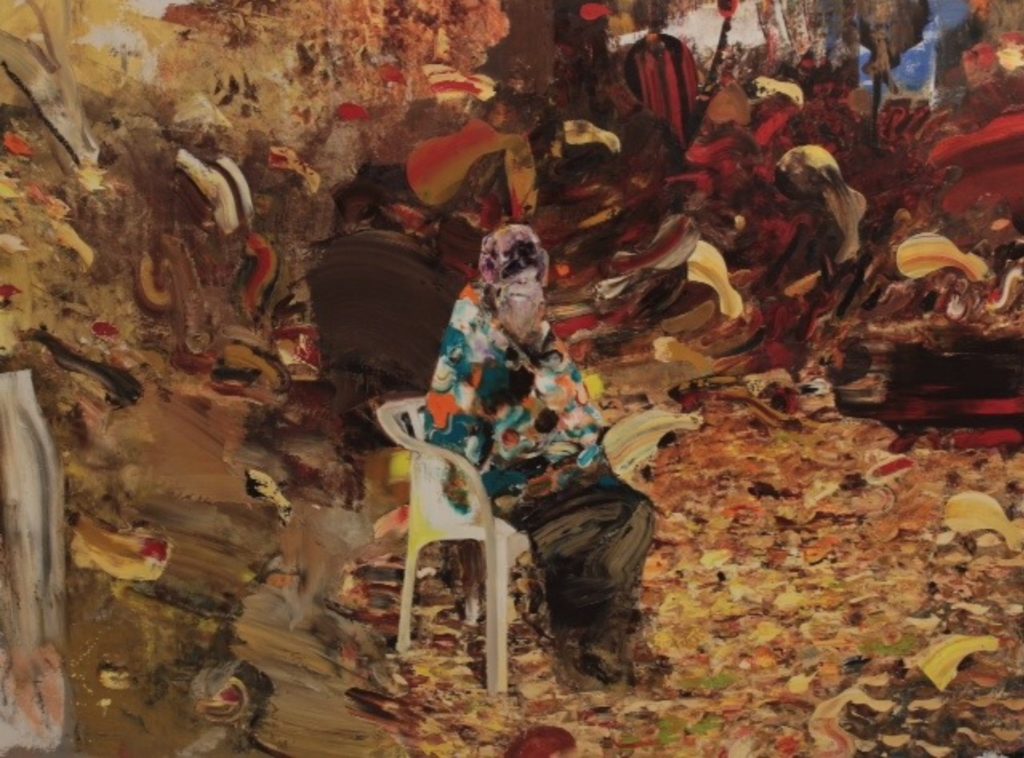Adrian Ghenie Charles Darwin at the Age of 75 (2014). Photo: courtesy of Pace Gallery.