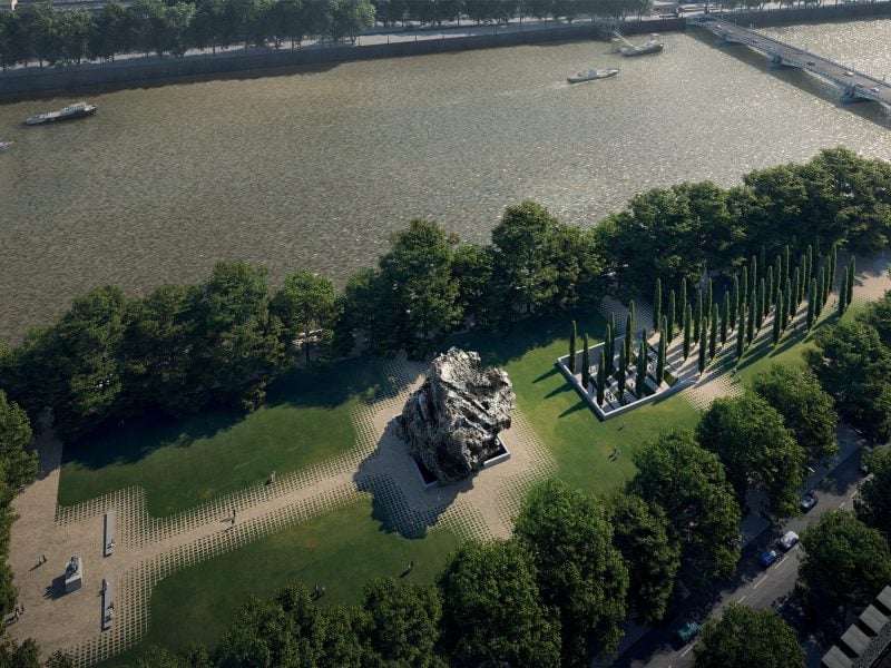 Anish Kapoor and Zaha Hadid Architects' proposal for the UK Holocaust Memorial. Courtesy UK Holocaust Memorial International Design Competition.