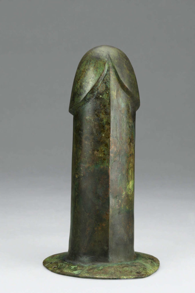 Bronze phallus, unearthed from Tomb 1, Dayun Mountain, Xuyi, Jiangsu. Western Han period (206 BC–9 AD), 2nd century BC. Photograph © Nanjing Museum.