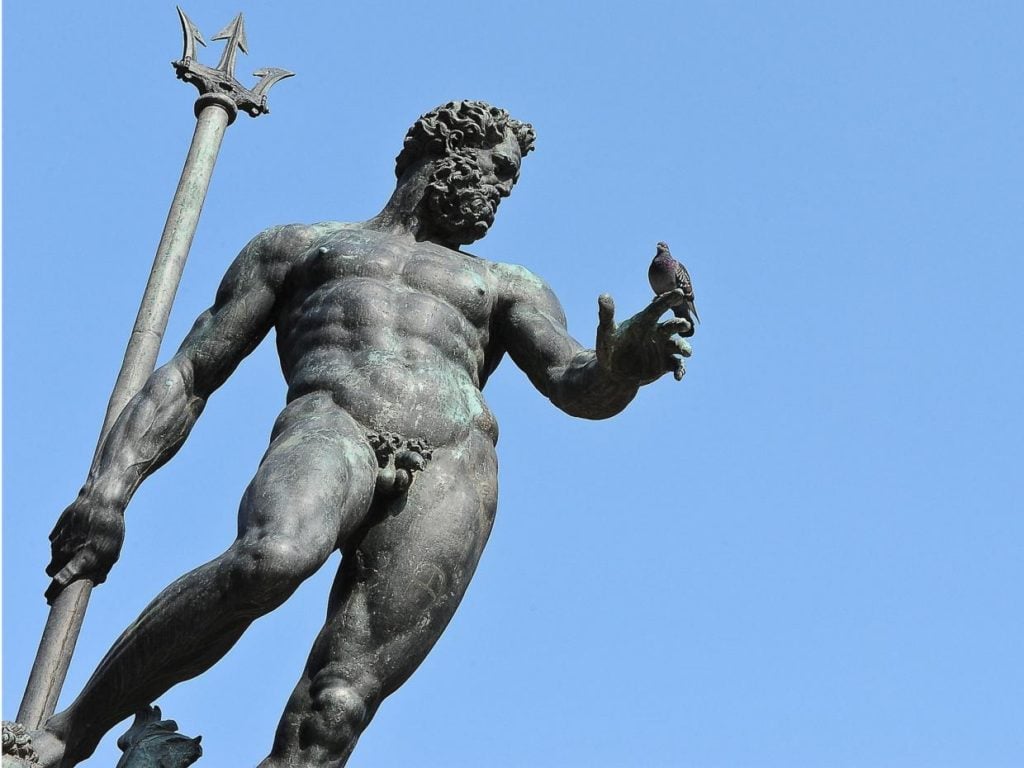 The statue of Neptune in the Piazza del Nettuno in Bologna, Italy. Courtesy of Andreas Solaro/AFP/Getty Images. 