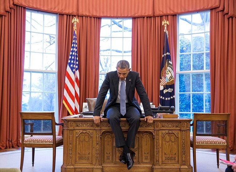 Pete Souza, President Obama. Courtesy of Pete Souza via Instagram.