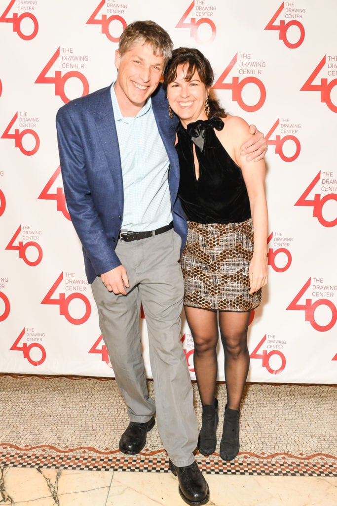 Alexis Rockman and Dorothy Spears at the Drawing Center's 40th Anniversary Gala. Hunter Abrams/BFA.