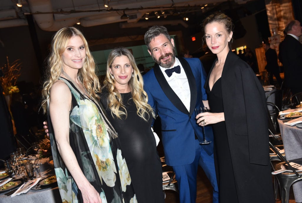 Annelise Winter, Valerie Macaulay, Bronson Van Wyck, and Meredith Melling at the First Annual Medair Gala at Stephan Weiss Studio. Courtesy of Jared Siskin/Patrick McMullan via Getty Images.