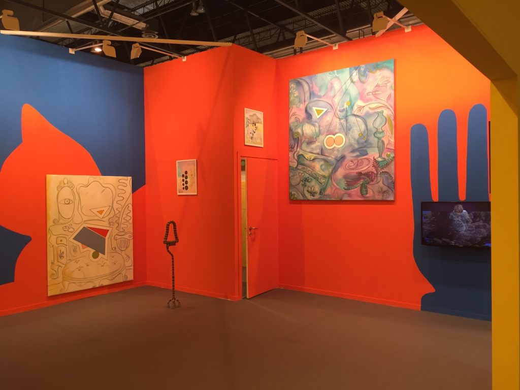 Installation view of the booth of Galerie Crèvecœur at ARCOMadrid 2017. Photo Lorena Muñoz-Alonso.