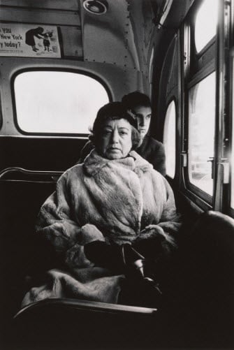 Diane Arbus, Lady on a bus, N.Y.C. (1957). Courtesy of SFMOMA.