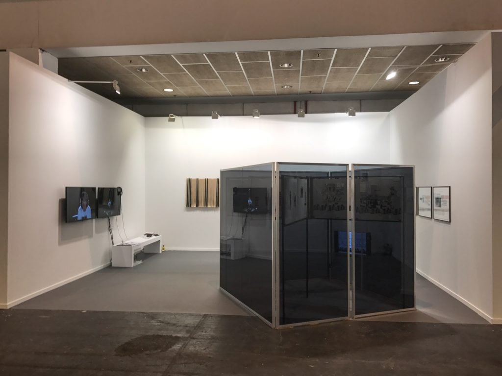 Installation view of the booth of Ellen de Bruijne PROJECTS at ARCOMadrid 2017. Courtesy the gallery.