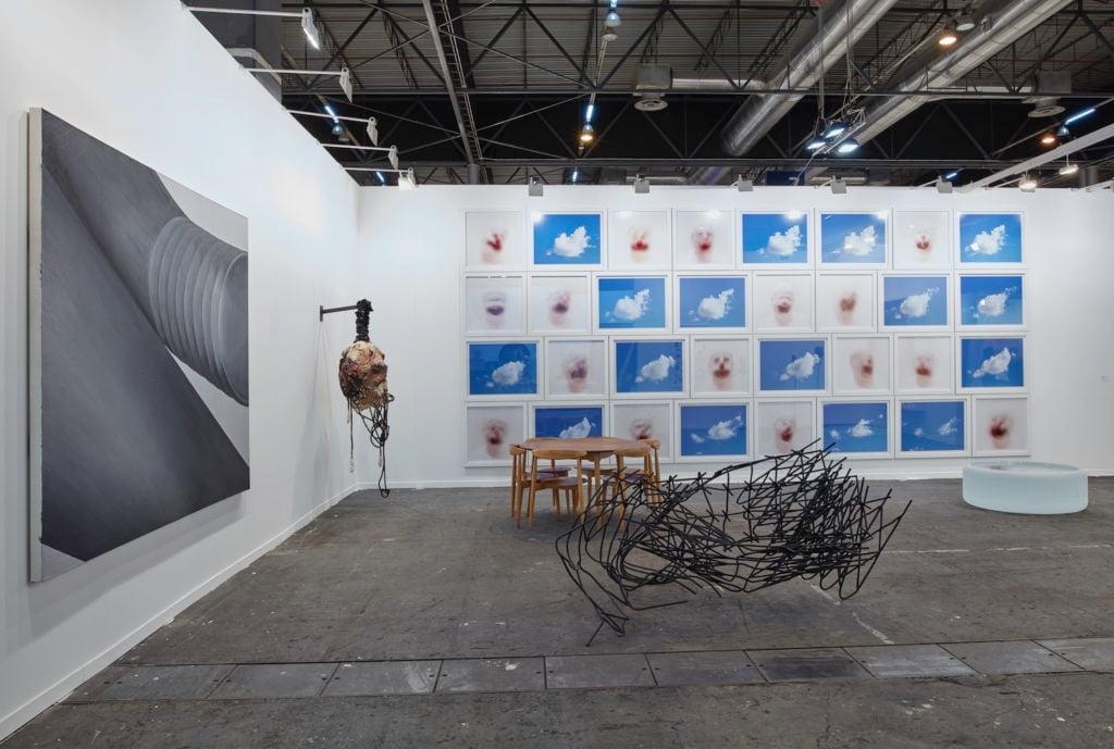 Installation view of the booth of Hauser & Wirth at ARCOMadrid 2017. Courtesy the gallery.
