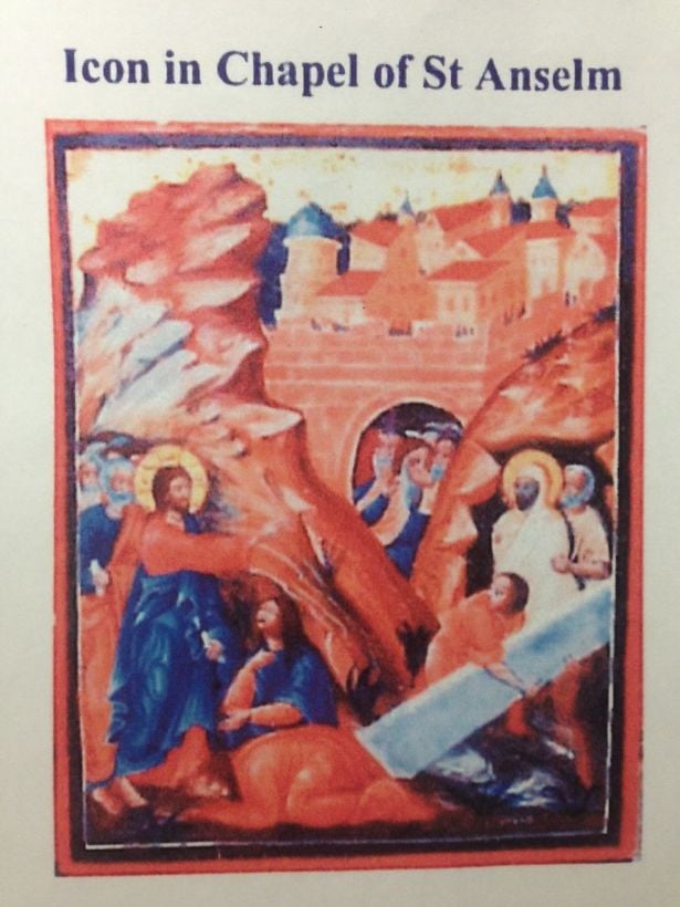 A reproduction of the 19-century Greek painting, <em>The Raising of Lazarus</em>, stolen n August 2014 from the Chester Cathedral in Cheshire, England. Courtesy of the Chester Cathedral. 