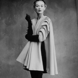 Irving Penn, Lisa Fonssagrives-Penn wearing coat by Cristóbal Balenciaga, Paris, (1950). Photo © Condé Nast / Irving Penn Foundation