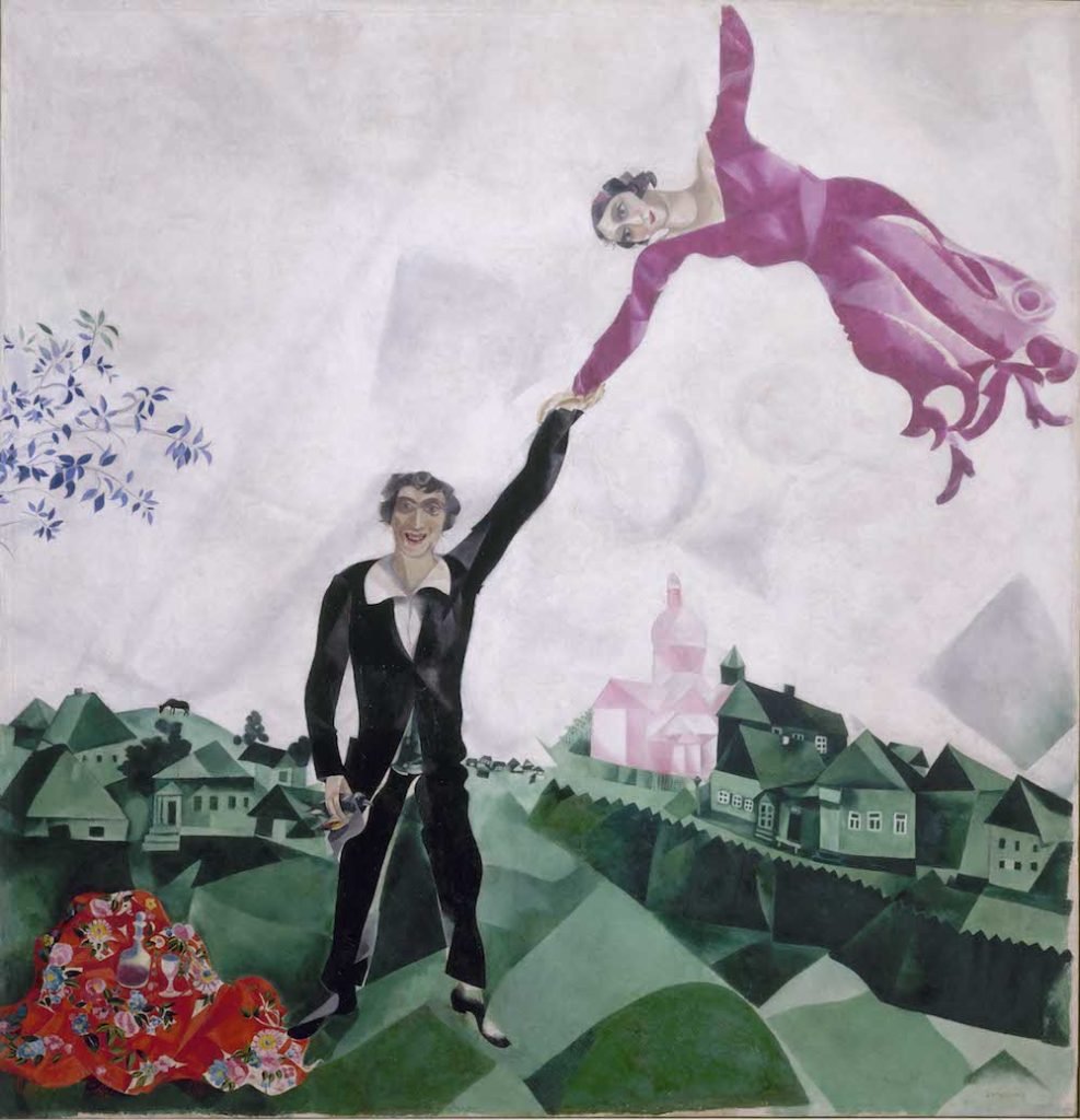 Marc Chagall, Promenade (1917-18) . Photo ©2016, State Russian Museum, St. Petersburg, ©DACS 2016 