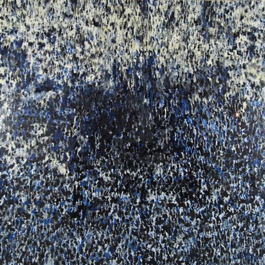 Philippe Cognée, Crowd “Black Hole” (2016). Courtesy of Galerie Daniel Templon.