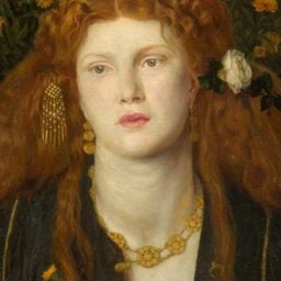 Dante Gabriel Rossetti, Bocca Baciata (Lips That Have Been Kissed), 1859. Oil on panel. Gift of James Lawrence. Courtesy of the Museum of Fine Arts Boston.