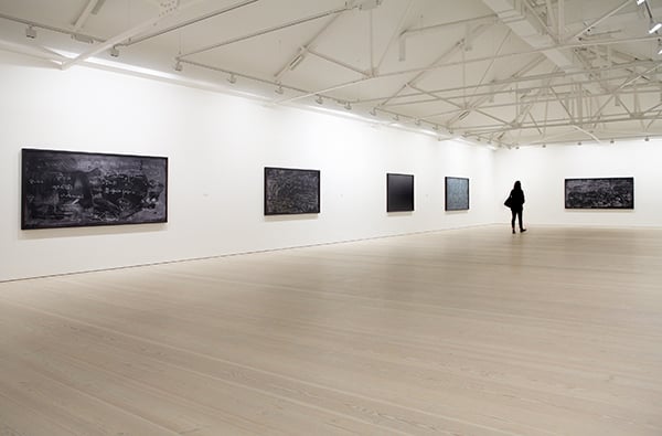 Alejandro Guijarro, installation view (2014). Courtesy of Saarchi Gallery.