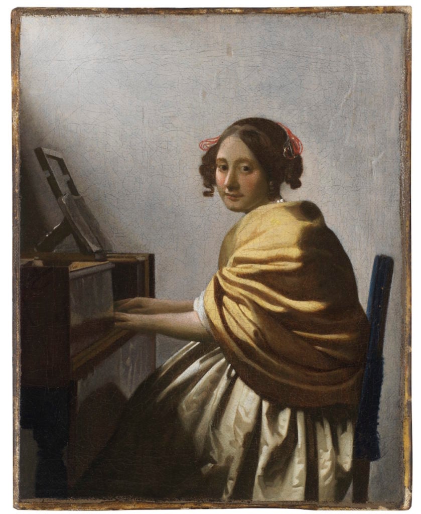 Johannes Vermeer, <i>Young Woman Seated at a Virginal</i>, (1670-1720) ©The Leiden Collection, New York