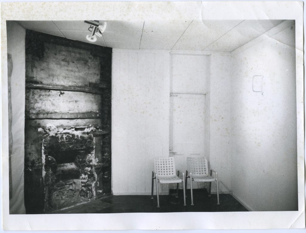  Lawrence Weiner <i>A Removal From The Lathing Or Support Wall or Wallboard From A Wall</i> (1968) Exhibited at the ‘Wall Show’ (1970). Courtesy of Lisson Gallery 