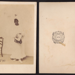 James Wallace Black, Man dressed in woman's clothing, with purse (circa 1859–74). Courtesy of the Loewentheil Collection of African-American Photographs, Cornell University Library.