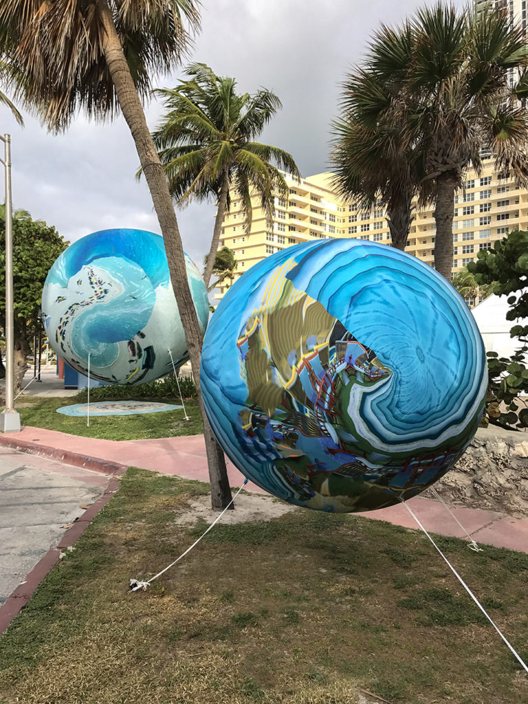 Anne Spalter, <em>Miami Marbles</em> at PULSE Miami Beach 2016. Courtesy of Anne Spalter Studios. 