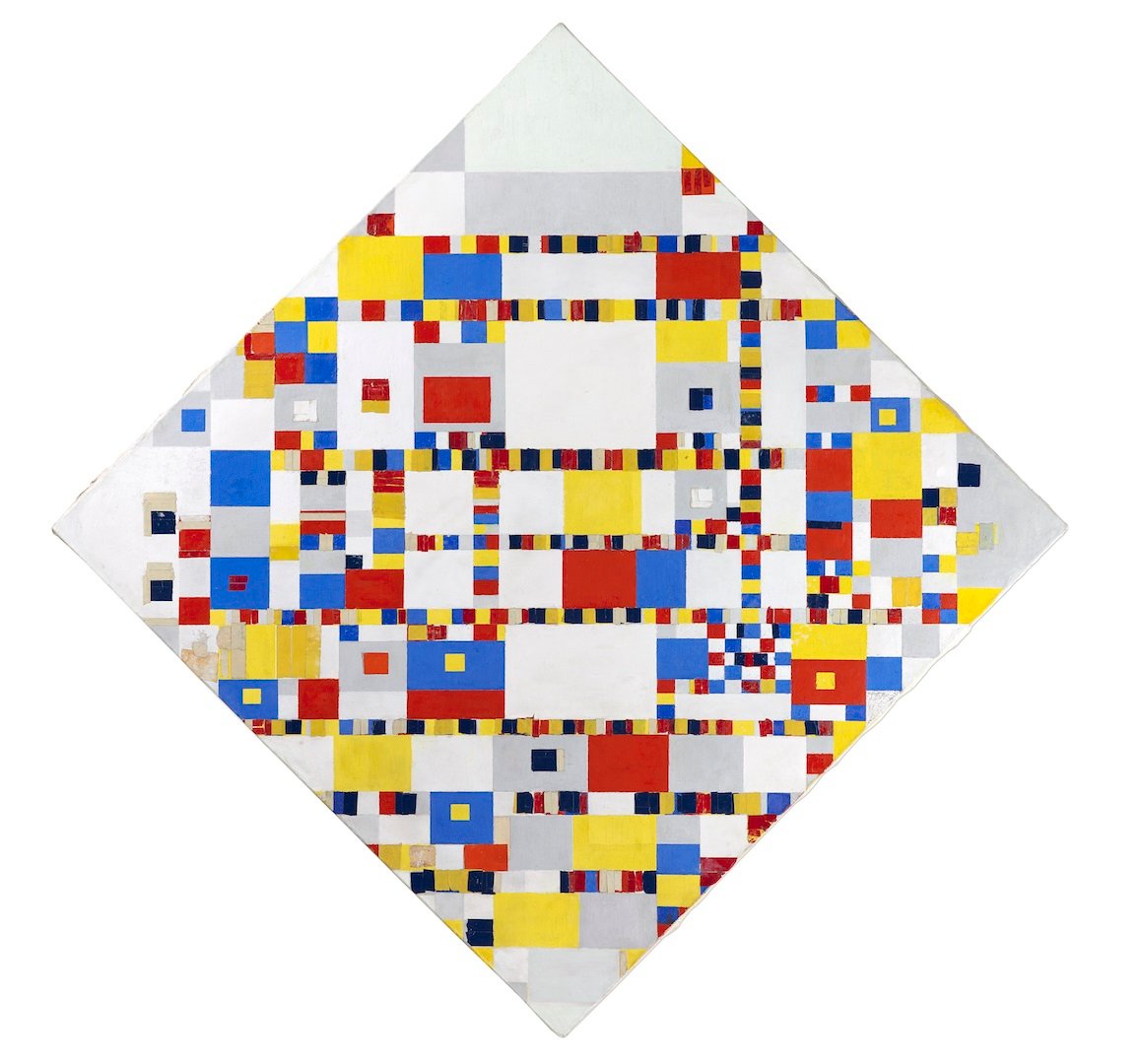 Piet Mondrian Victory Boogie Woogie. Courtesy the Gemeentemuseum.