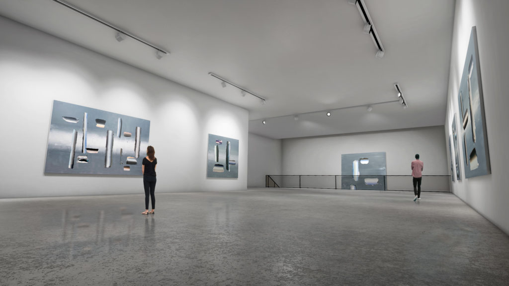 The planned interior of a gallery space in Straus's future development. Courtesy Marc Straus.