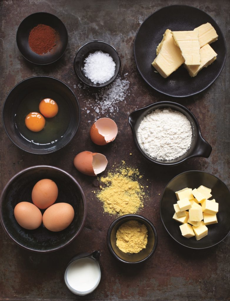 Ingredients for cheese souffle, © Robyn Lea