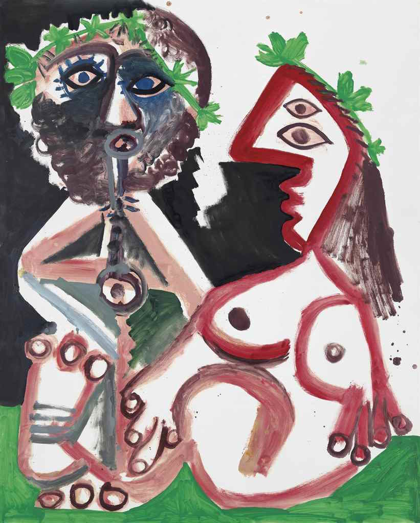 Pablo Picasso, <i>Joueur de flute et femme nue</i> (1970) sold for £4.6 million ($5.8 million) at Christie's London last month.