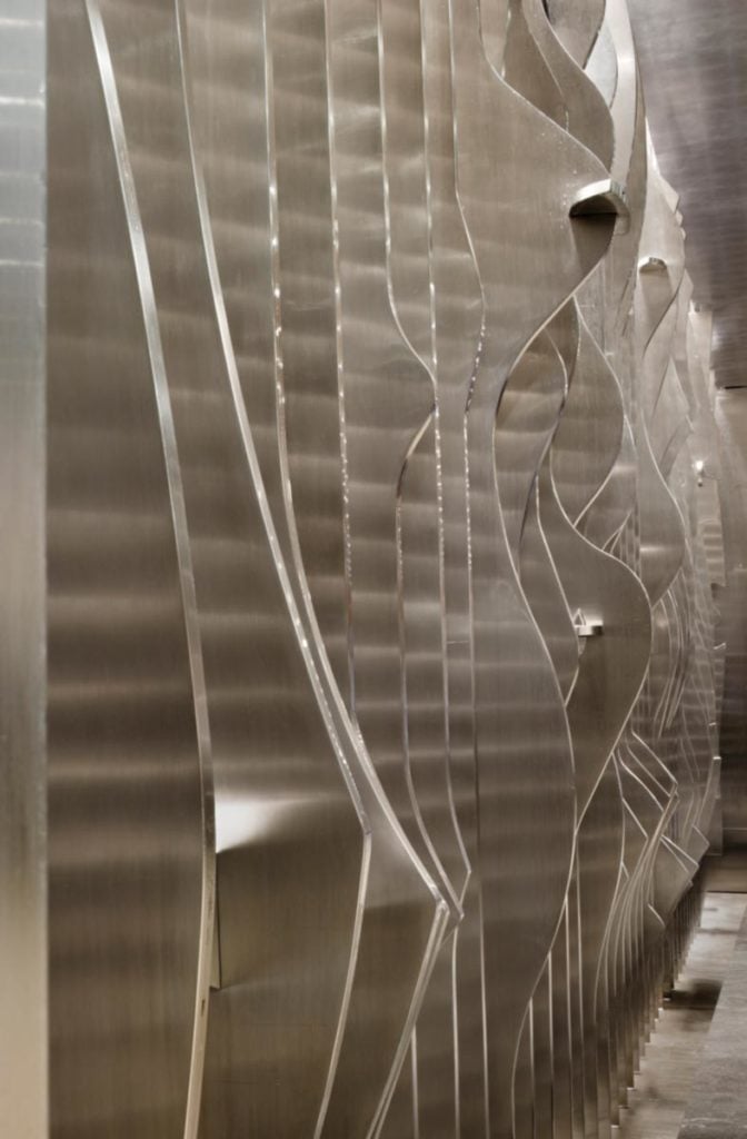 Isamu Noguchi, <em>Landscape of the Cloud</em> in the lobby of 666 Fifth Avenue. Courtesy of Gerner Kronick + Valcarcel, Architects. 