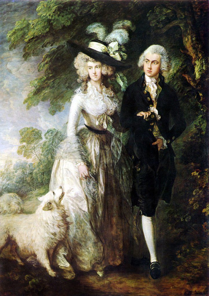 Thomas Gainsborough, Mr. and Mrs. William Hallett ('The Morning Walk'), 1785. Collection of the National Gallery, London.