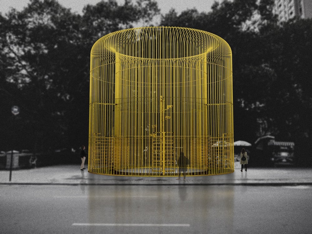 Rendering of one piece in the multi -part Public Art Fund project 