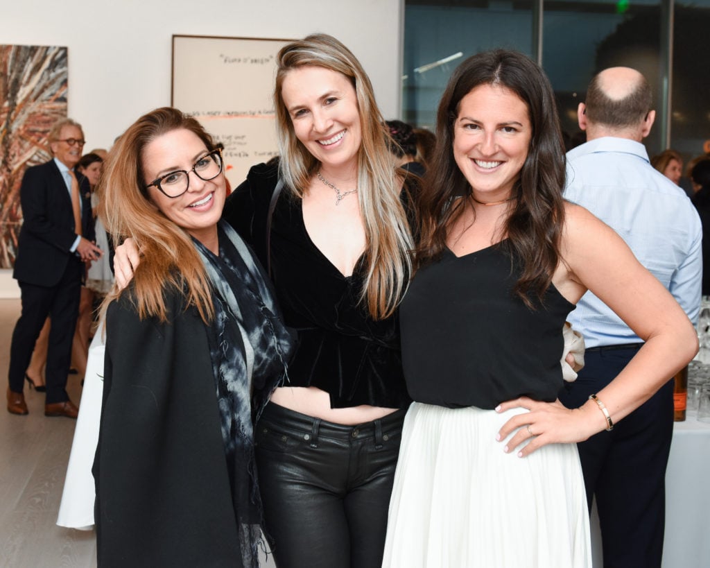 Aimee Martinez, Rachel Melvald, and Jackie Wachter at Christie’s Beverly Hills Opening. Courtesy of Owen Kolasinski/BFA.