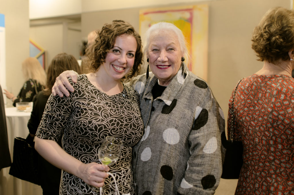 Deborah Rogal and Marsha Lippman at Swann's 75th Anniversary Party. Courtesy of Swann Auction Galleries. 