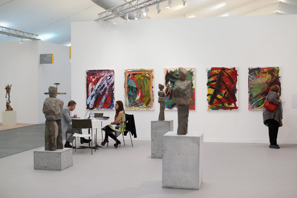 Galerie Eva Presenhuber's stand at Frieze London, 2013. Photo Oli Scarff/Getty Images.